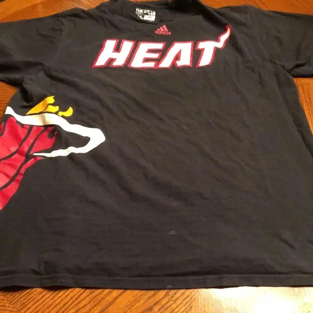 Miami Heat Adidas Retro Tee Shirt XL